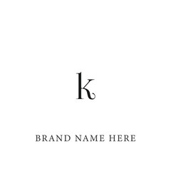 K letter logo design for fashion and beauty and spa company. K letter vector icon. K logo, K