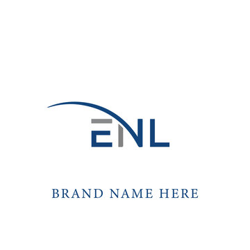 ENL logo. E N L design. White ENL letter. ENL, E N L letter logo design. Initial letter ENL linked circle uppercase monogram logo. E N L letter logo vector design. 