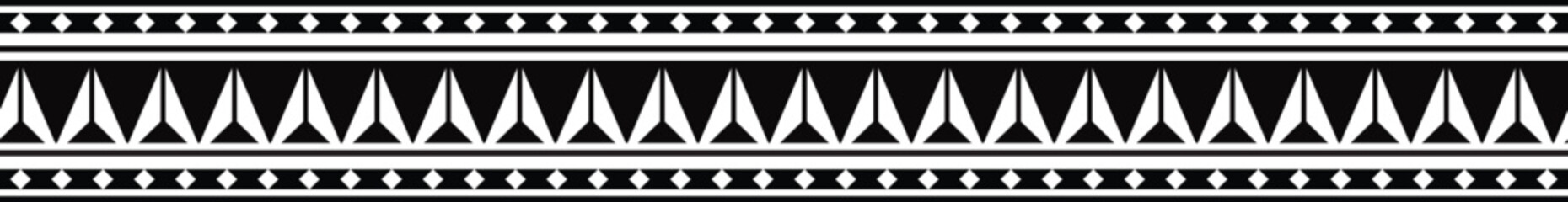 Polynesian tattoo band.  Polynesian tattoo tribal designs. Samoan tattoo tribal band.