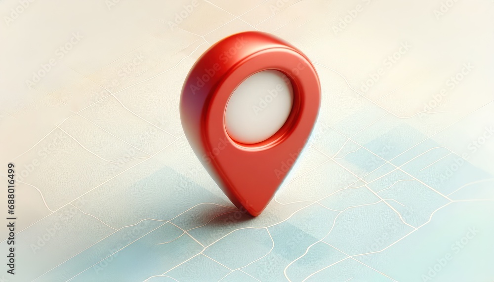 Poster city map and red pin pointer location. travel navigation gps concept.