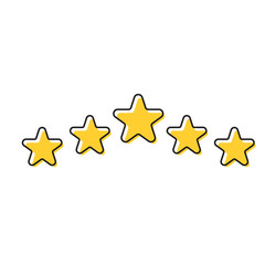 Obraz premium Rating Stars Elements