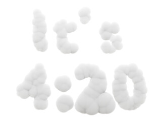 The phrase ‘it’s 420’ is creatively crafted from ethereal clouds or dense smoke, standing out against a transparent background, PNG