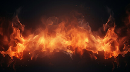 Abstract Fire Spark Overlay: Dramatic Background with Fiery Flames and Glowing Embers - Artistic Combustion Texture for Dynamic and Mesmerizing Visuals.