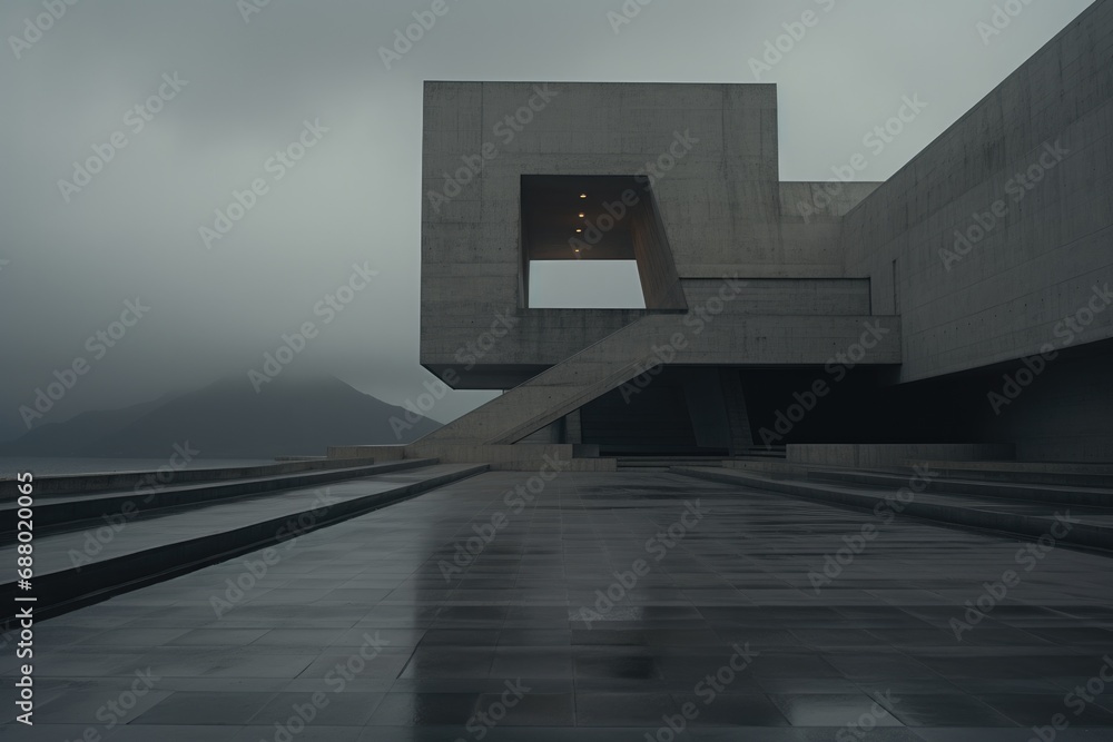 Poster Minimalistic Brutalist Architecture