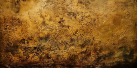 Abstract Golden Background. Vintage Gold Wall, Grunge Texture. Old Venetian Plaster or Stucco,...