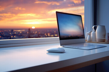 Fototapeta premium Minimalist Home Office
