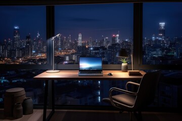 Modern Office At Night