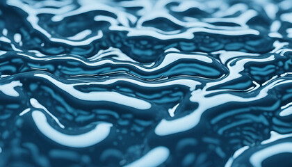 Fototapeta premium Abstract blue watery background