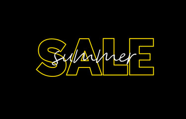 Summer Sale, Special Offer Banner. Summertime Season Background