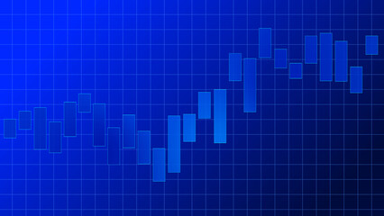Abstract graph chart of stock market trade  business background.