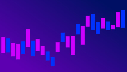 Abstract graph chart of stock market trade  business background.