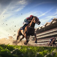 Foto op Plexiglas Epic Horse Race © ChaoticMind