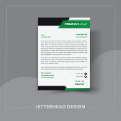 Naklejka premium corporate business letterhead template. creative business template art. modern vector art.
