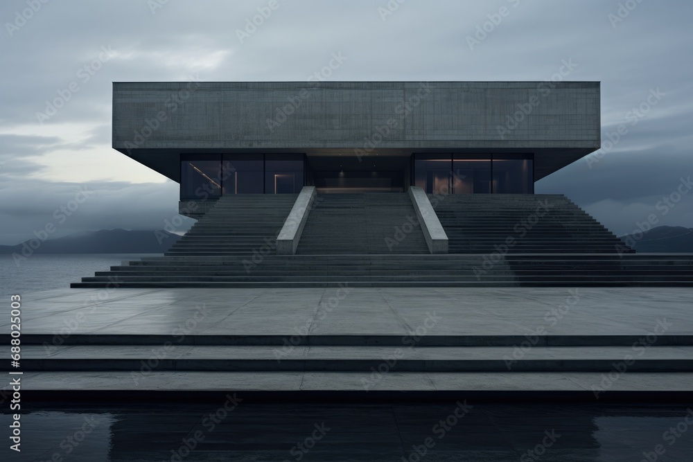 Poster Minimalistic Brutalist Architecture