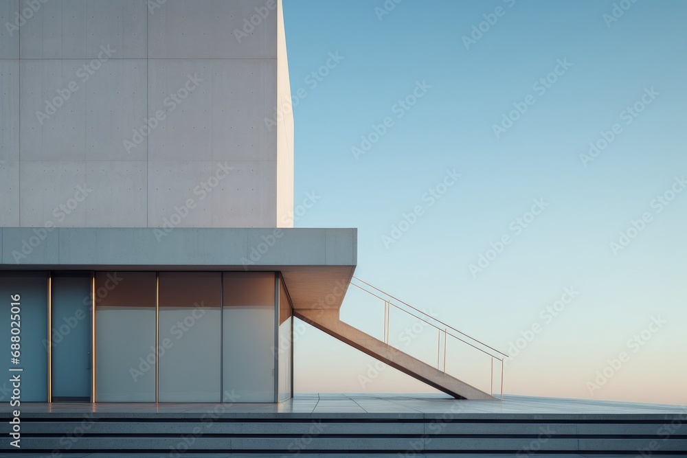 Poster Minimalistic Brutalist Architecture