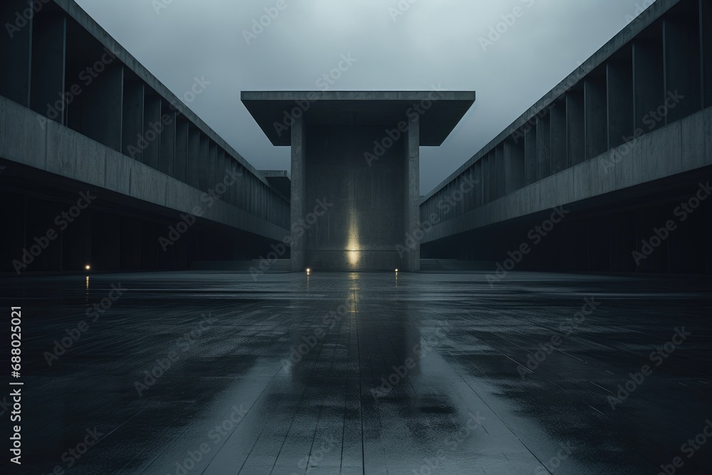 Poster Minimalistic Brutalist Architecture