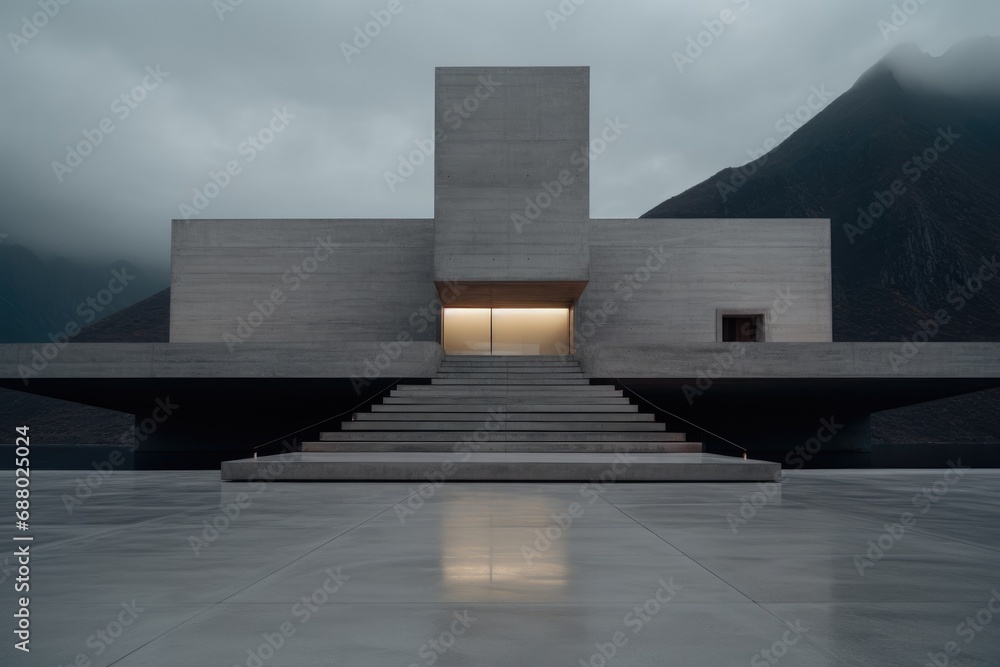 Poster Minimalistic Brutalist Architecture