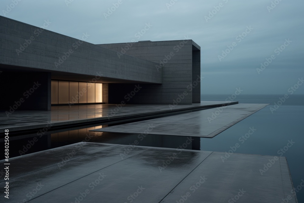 Poster Minimalistic Brutalist Architecture