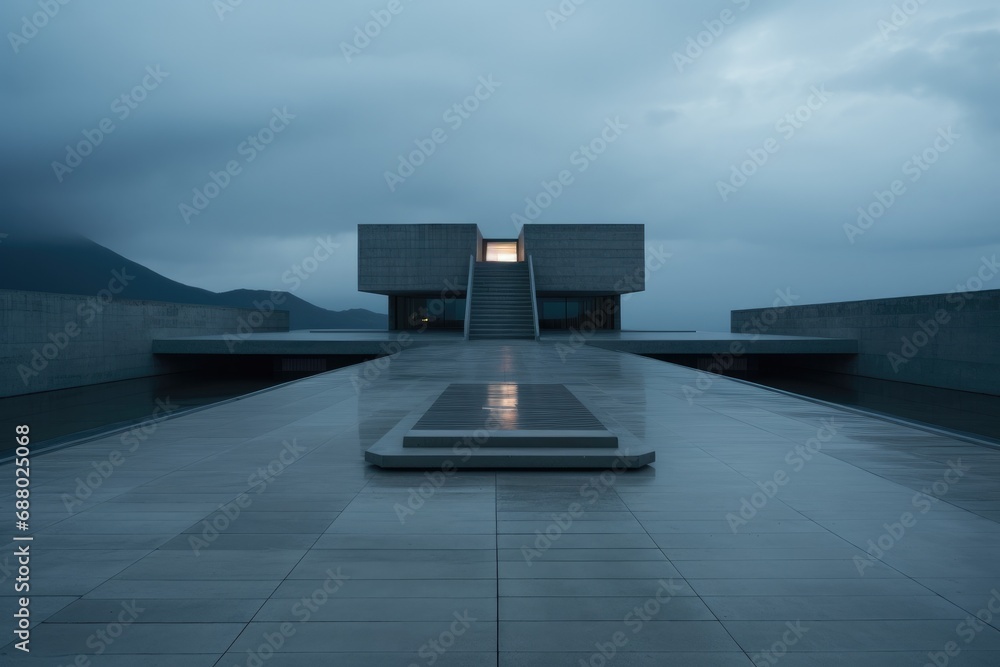 Poster Minimalistic Brutalist Architecture