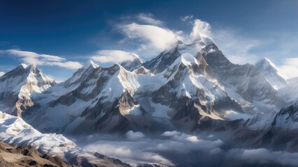  Mountain Everest landscape background photo
