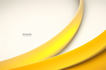 Abstract Yellow Background. colorful wavy design wallpaper. creative graphic 2 d illustration. trendy fluid cover with dynamic shapes flow.