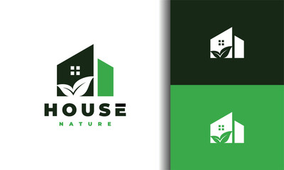 home leaf nature logo