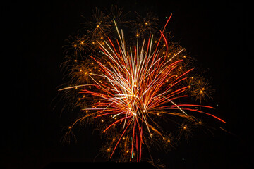 Fireworks at night