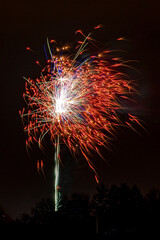 Fireworks at night