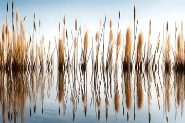 Foto op Canvas reeds on the lake © areeba