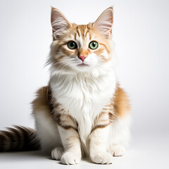 british cat isolated on white