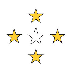 Obraz premium Rating Stars Icon