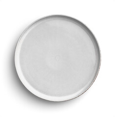 White Ceramic Plate - obrazy, fototapety, plakaty