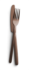 Copper Knife and Fork Brass