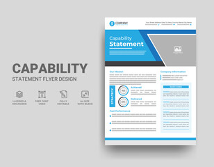 Company Capability Statement Template Design