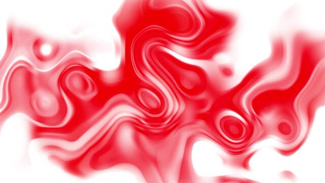 red and white chocolate glossy liquid background animation .