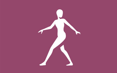 Illustration of a ballerina dancing