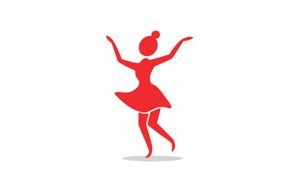 Illustration of a ballerina dancing
