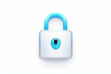 Shield and Lock icon. cyber security concept. Abstract security vector icon illustration isolated on white background.