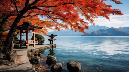 秋の海 | Sea in autumn Generative AI