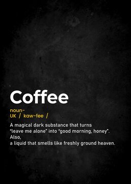 coffe funny text definition