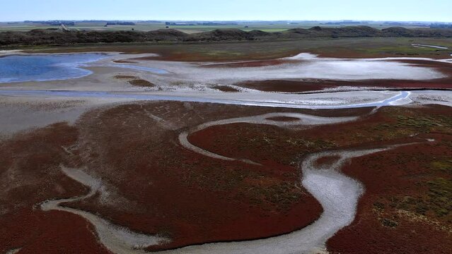 De Slufter. Texel. Netherland. Drone