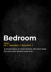 bedroom funny text definition