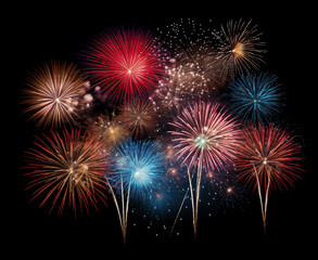 colorful fireworks background