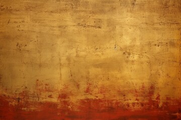 Autumn colors background with orange red and brown sponge grunge texture and yellow spot light center for copy space for ad or text