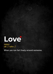 love funny text definition