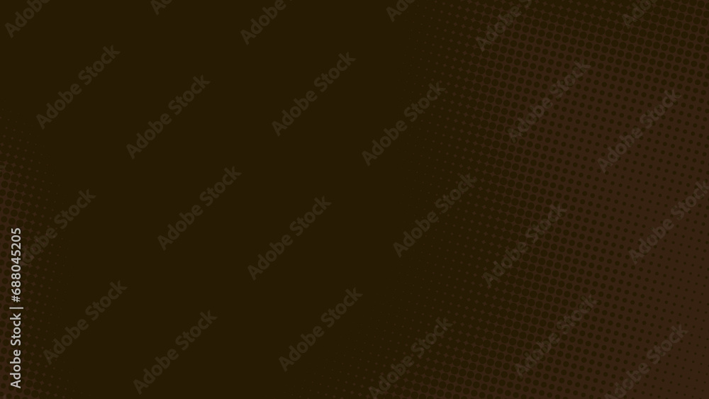 Poster abstract dots halftone brown dark color pattern gradient texture background.