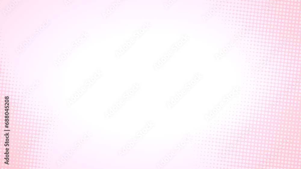 Poster dot pink pattern gradient texture background. abstract illustration pop art halftone and retro style
