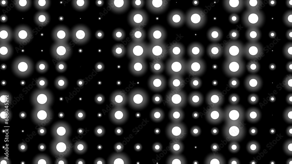 Poster dot white black pattern gradient texture background. abstract technology big data digital background