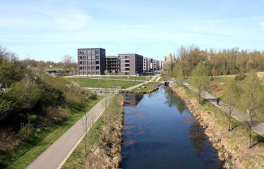 Residential Area at the old Harbour of Leipzig, Germany
