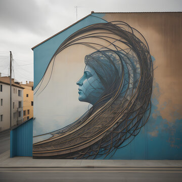 murales graffito donna